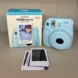 Fujifilm Instax Mini 8 Light Baby Blue With Box & Film